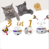 3 in 1 Interactive Butterfly Cat Toy