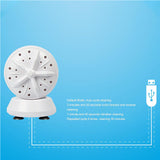 Portable USB Power Mini Travel Ultrasonic Washing Machine for Socks and Underwear