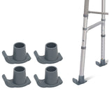 4Pcs Walker Ski Glides for Standard Walkers Anti-Friction TPR Universal Walker Accessories for Indoor Use Grey