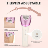 6-in-1 Painless Electric Shaver for Women Cordless Face Foot Body Hair Grooming Set Purple