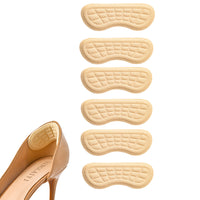 6 Pairs of Anti Wear Heel Protection Pads for Shoes Cushions Heel Liners Grips Heel Inserts Insoles Cuticolor
