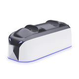 Charging Dock Station with RGB Ambient Lighting for Dual Controllers Competible with PS5 Slim PS5 Pro PS5