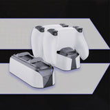 Charging Dock Station with RGB Ambient Lighting for Dual Controllers Competible with PS5 Slim PS5 Pro PS5