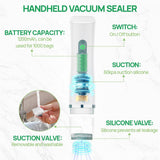 Portable Handheld Compact Vacuum Sealer Machine with 30 Reusable Bags