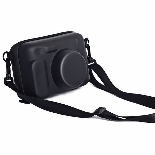 Protective Case for Fujifilm Instax Wide 400/300/210 Instant Camera Hard Shell Carrying Case with Removable Adjustable Strap  Black