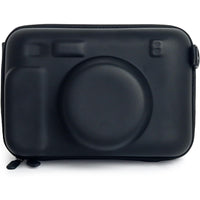 Protective Case for Fujifilm Instax Wide 400/300/210 Instant Camera Hard Shell Carrying Case with Removable Adjustable Strap  Black