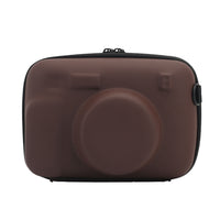Protective Case for Fujifilm Instax Wide 400/300/210 Instant Camera Hard Shell Carrying Case with Removable Adjustable Strap Brown