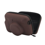 Protective Case for Fujifilm Instax Wide 400/300/210 Instant Camera Hard Shell Carrying Case with Removable Adjustable Strap Brown