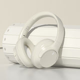 Over Ear Bluetooth Headphone Wireless Foldable Headset Beige
