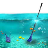 6-in-1 Aquarium Cleaning Tool Kit Extendable Fish Tank Cleaner with Net Rake Scraper Brush