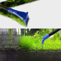 6-in-1 Aquarium Cleaning Tool Kit Extendable Fish Tank Cleaner with Net Rake Scraper Brush