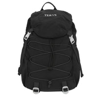 2-in-1 Hiking Backpack Set Packable Water Resistant Daypack with Small Pouch Black