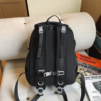 2-in-1 Hiking Backpack Set Packable Water Resistant Daypack with Small Pouch Black