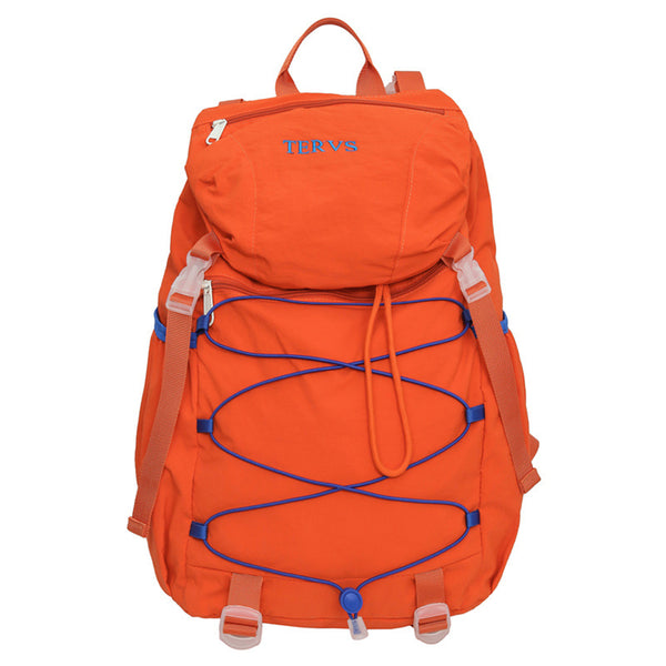 2-in-1 Hiking Backpack Set Packable Water Resistant Daypack with Small Pouch Orange