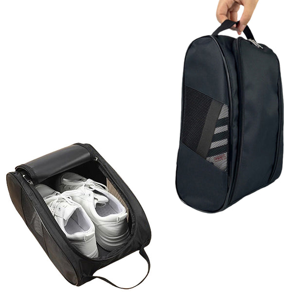 Zipper Golf Shoe Carry Bag with Top Handle Golf Accessories