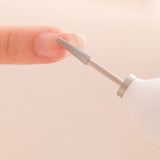Rechargeable Electric Manicure and Pedicure Kit Cordless Nail Drill with LED Light for Natural/Acrylic Nails White