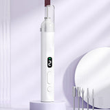 Rechargeable Electric Manicure and Pedicure Kit Cordless Nail Drill with LED Light for Natural/Acrylic Nails White