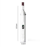 Rechargeable Electric Manicure and Pedicure Kit Cordless Nail Drill with LED Light for Natural/Acrylic Nails White
