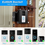 Anti-Theft Video Doorbell Mount No Drilling Doorbell Bracket Compatible with Ring 1/2/3/3 Plus/Eufy/Blink Cam Doorbell