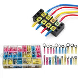250Pcs Set Heat Shrink Wire Connectors Water Resistant Electrical Crimp Terminals Set