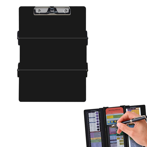 Foldable Nursing Clipboard  Edition Cheat Chart Clip Board Profile Clip with Pen Holder for Student Nurse Doctor