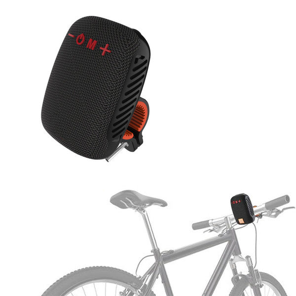 2-in-1 Bluetooth Speaker with Bracket Travel, Stereo Speaker for Bicycle Motorcycle Black