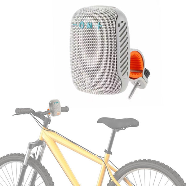 2-in-1 Bluetooth Speaker with Bracket Travel, Stereo Speaker for Bicycle Motorcycle Grey