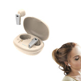 Bluetooth5.2  Headphones Wireless Sport Earbuds with Charging Case Beige
