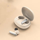 Bluetooth5.2  Headphones Wireless Sport Earbuds with Charging Case Beige