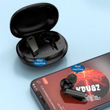 Bluetooth5.2  Headphones Wireless Sport Earbuds with Charging Case Black