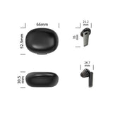 Bluetooth5.2  Headphones Wireless Sport Earbuds with Charging Case Black