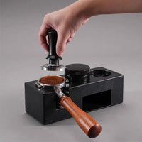 Adjustable Coffee Tamper with Scale Display for Espresso Machine Spring Loaded Hand Tamper