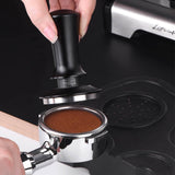 Adjustable Coffee Tamper with Scale Display for Espresso Machine Spring Loaded Hand Tamper