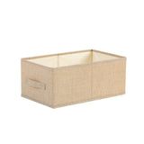 2Pcs Set Closet Organizers Clothing Bedding Toys Storage Boxes Beige
