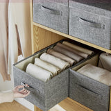 2Pcs Set Closet Organizers Clothing Bedding Toys Storage Boxes Grey
