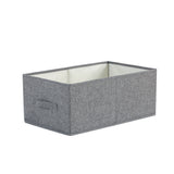 2Pcs Set Closet Organizers Clothing Bedding Toys Storage Boxes Grey