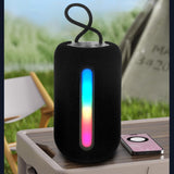 Wireless Bluetooth Speaker with Built-in Mic Portable USB/TF Play Speaker for Travel Home Party Riding Black
