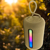 Wireless Bluetooth Speaker with Built-in Mic Portable USB/TF Play Speaker for Travel Home Party Riding Grey