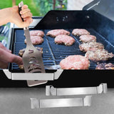 2Pcs 15cm Griddle Spatula Holdes Stainless Steel Grill Barbecue Tool Rack Griddle Accessories