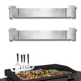 2Pcs 15cm Griddle Spatula Holdes Stainless Steel Grill Barbecue Tool Rack Griddle Accessories