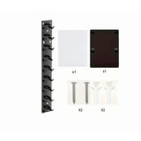 Multi-Tier Baseball Cap Organizer Wall Mounted Hat Storage Rack Display Holder Black