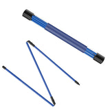 Collapsible 3-Section Golf Alignment Stick Golf Training Aid for Aiming Putting Swing Trainer Blue