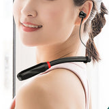 100 Hour Neckband Bluetooth Headphones Noise Cancelling English Version Black