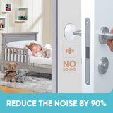 6Pcs Clear PVC Door Bumpers Reusable Adhesive Pads for Noise Reduction Wall Protection