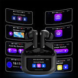 Wireless Bluetooth Earbuds with Touch Control Color Screen Case