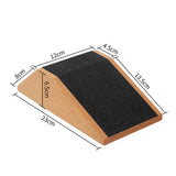 2Pcs Wooden Yoga Squat Wedge Anti-Slip Exercise Block for Pilates Fitness