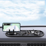 Multifunction Car Anti-Slip Mat with Phone Holder & Parking Number Grey