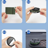 Multifunction Car Anti-Slip Mat with Phone Holder & Parking Number Grey