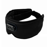 White Noise Bluetooth Sleep Mask – Timer & Blackout for Comfortable Sleep Black