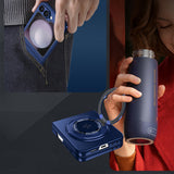 Shockproof Folding Case for Samsung Galaxy Z Flip7 with 360-Degree Ring Stand Dark Blue